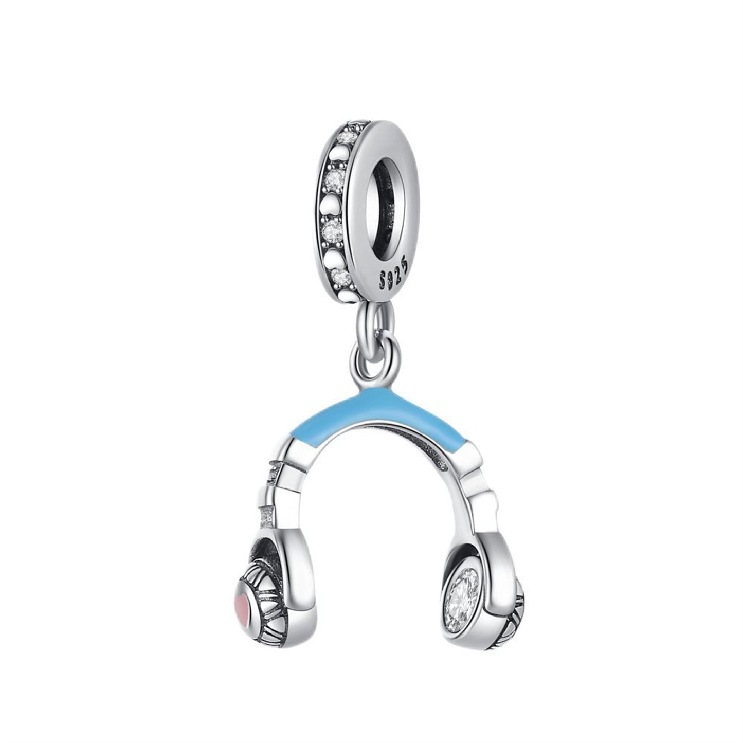 925 Sterling silver Earphone Violin Piano Pendant Series Charm