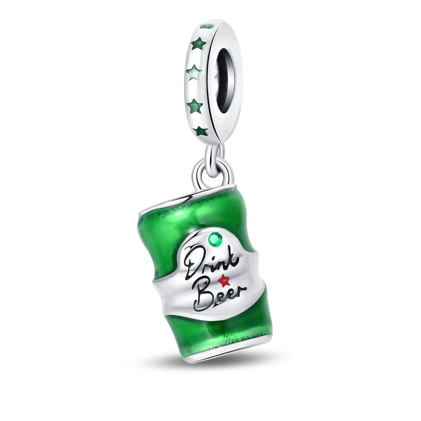925 Sterling Silver Beer Pendant Series Charm