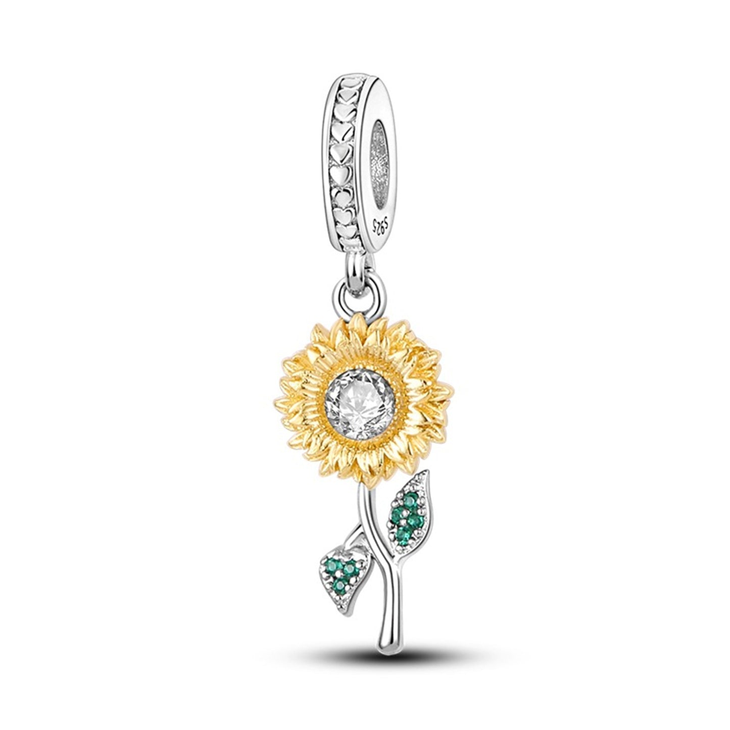 925 Sterling Silver Plant Daisy Avocado Pendant Series Charm
