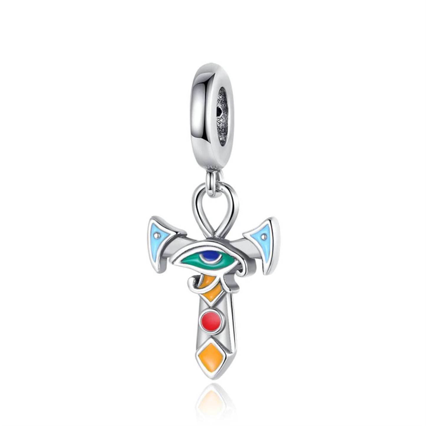 925 Sterling silver Demon Eyes Beaded Series Charm
