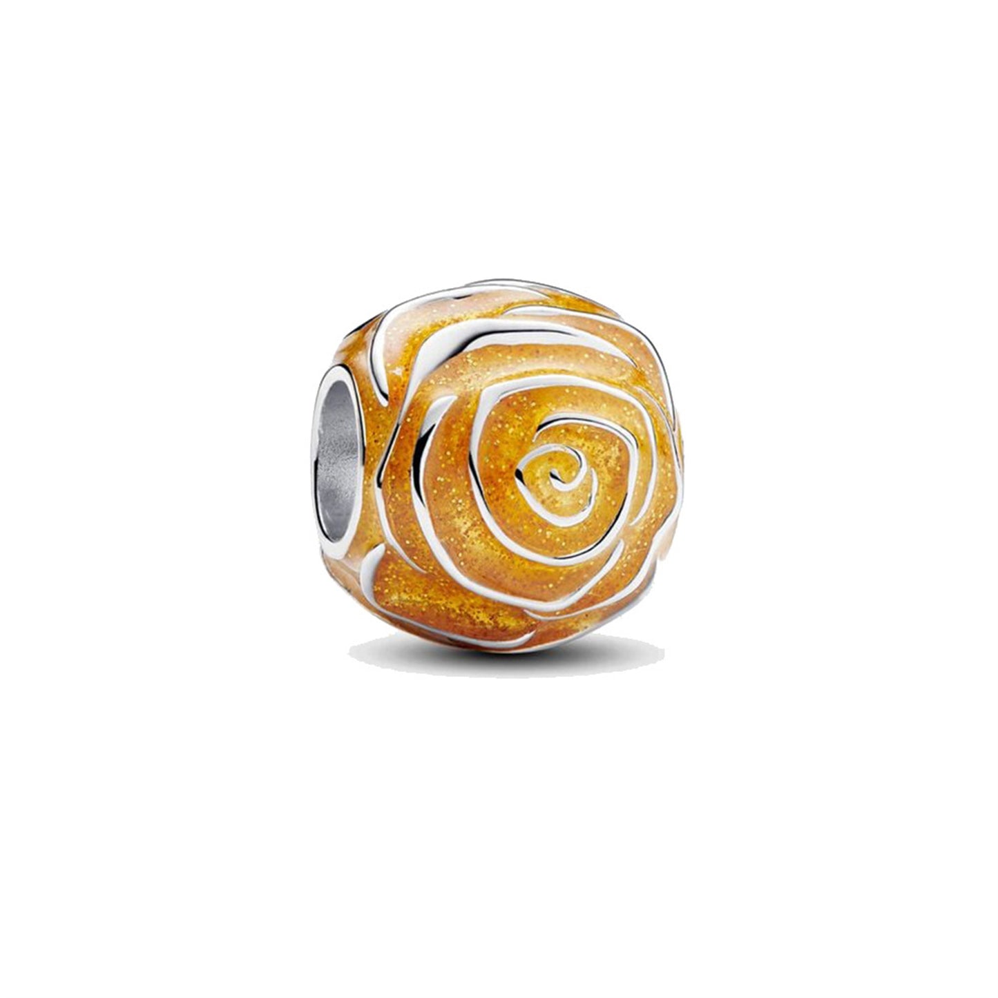S925 Sterling Silver Pearl Rose Beading Series Charm
