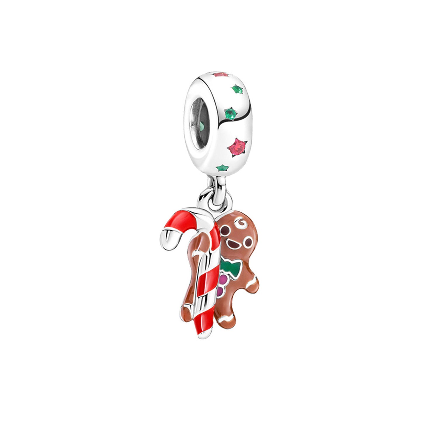 S925 Sterling Silver Christmas Anchor Pendant Series Charm