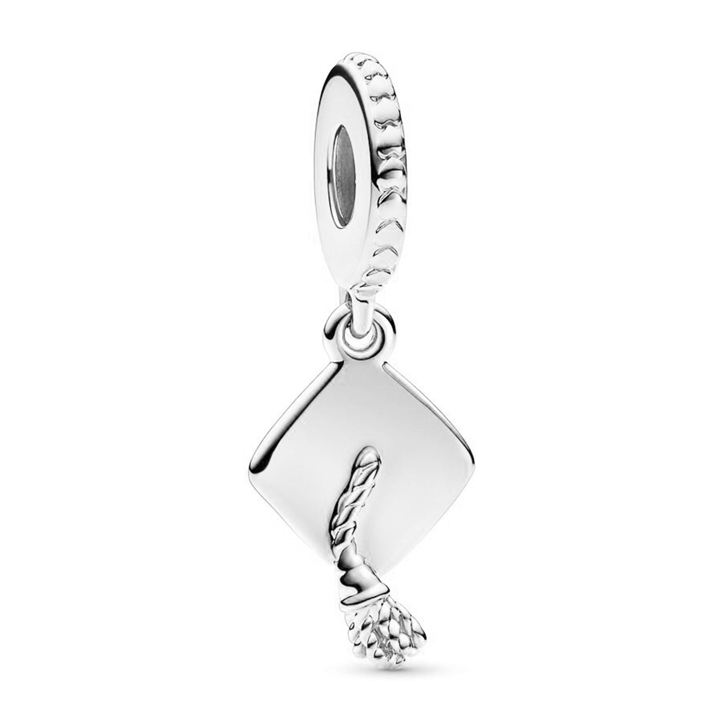 925 Sterling silver Graduation season new pink love graduation cap Beading Series Charm