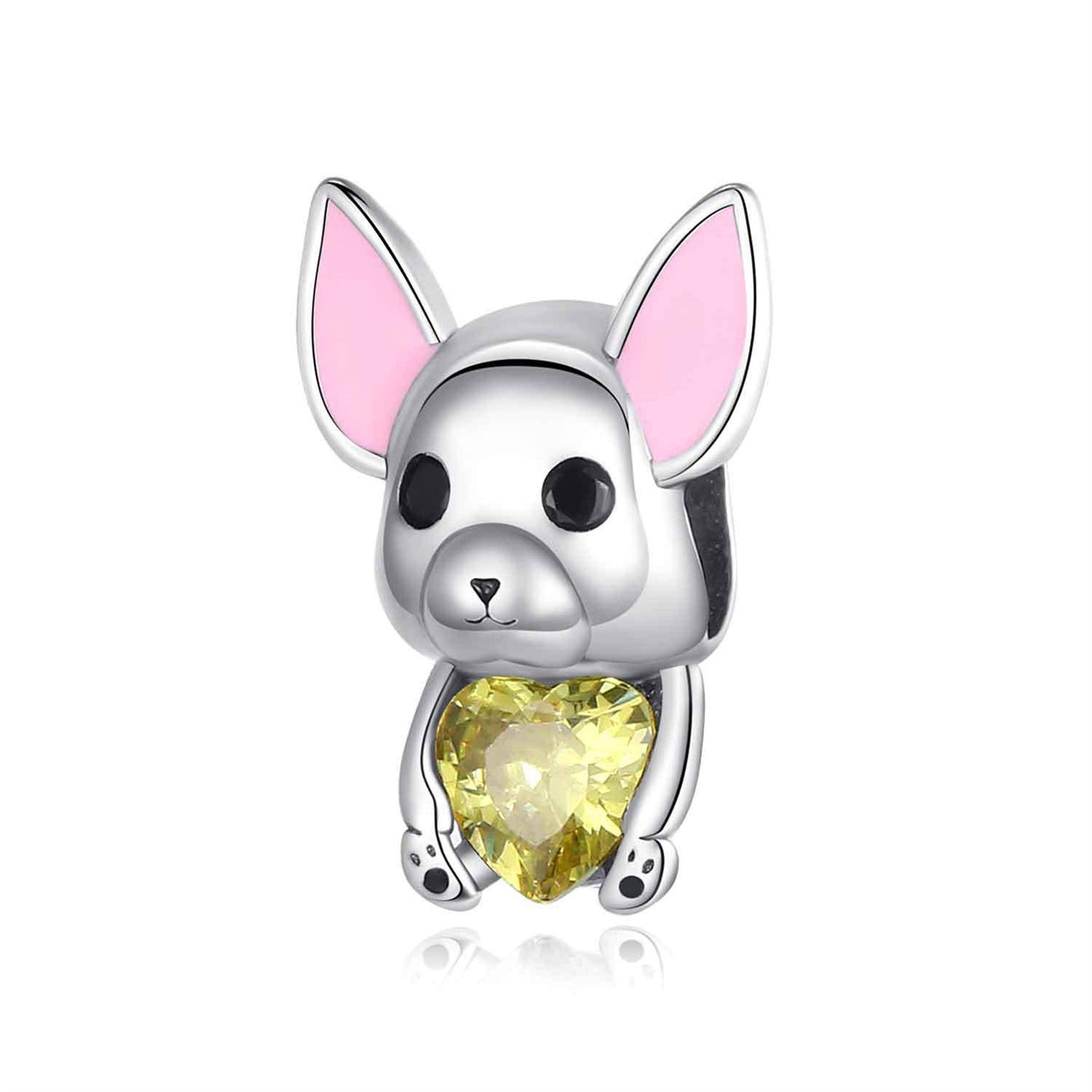 925 Sterling silver Rabbit Fortune Cat Beading Series Charm