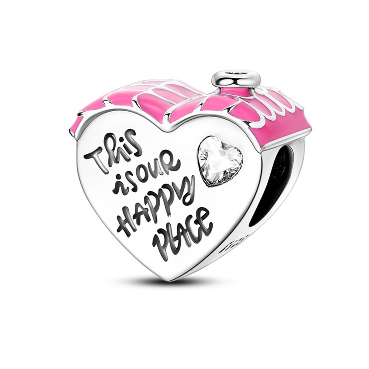 925 Sterling Silver Friendship Love Beaded Series Charm