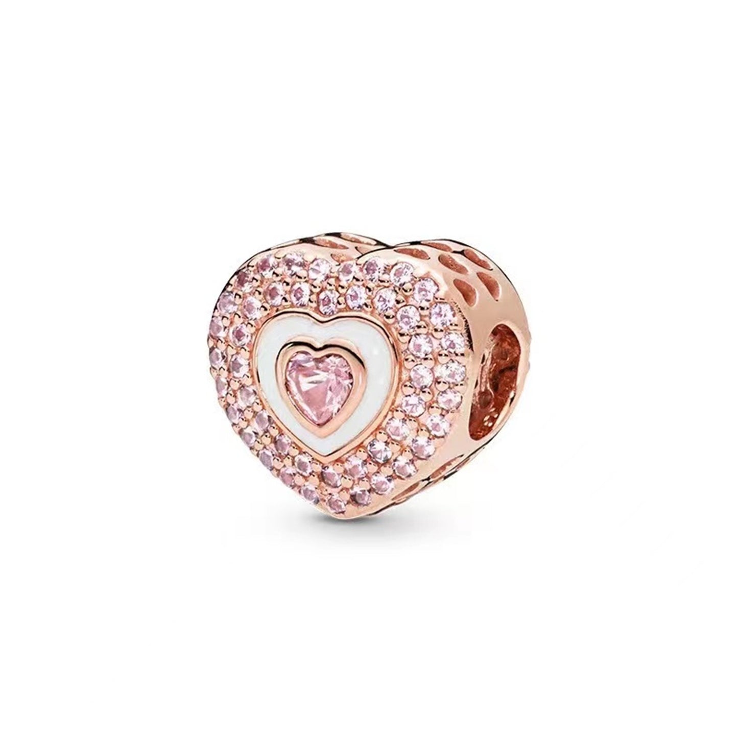 Rose Gold Series Summer Flowers Charms