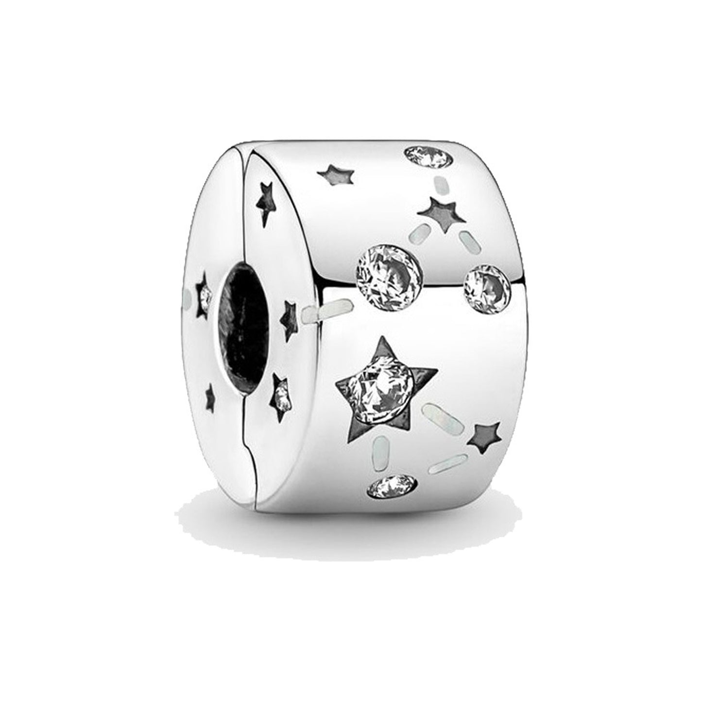 S925 Sterling Silver Popular Positioning Button Beaded Series Charm