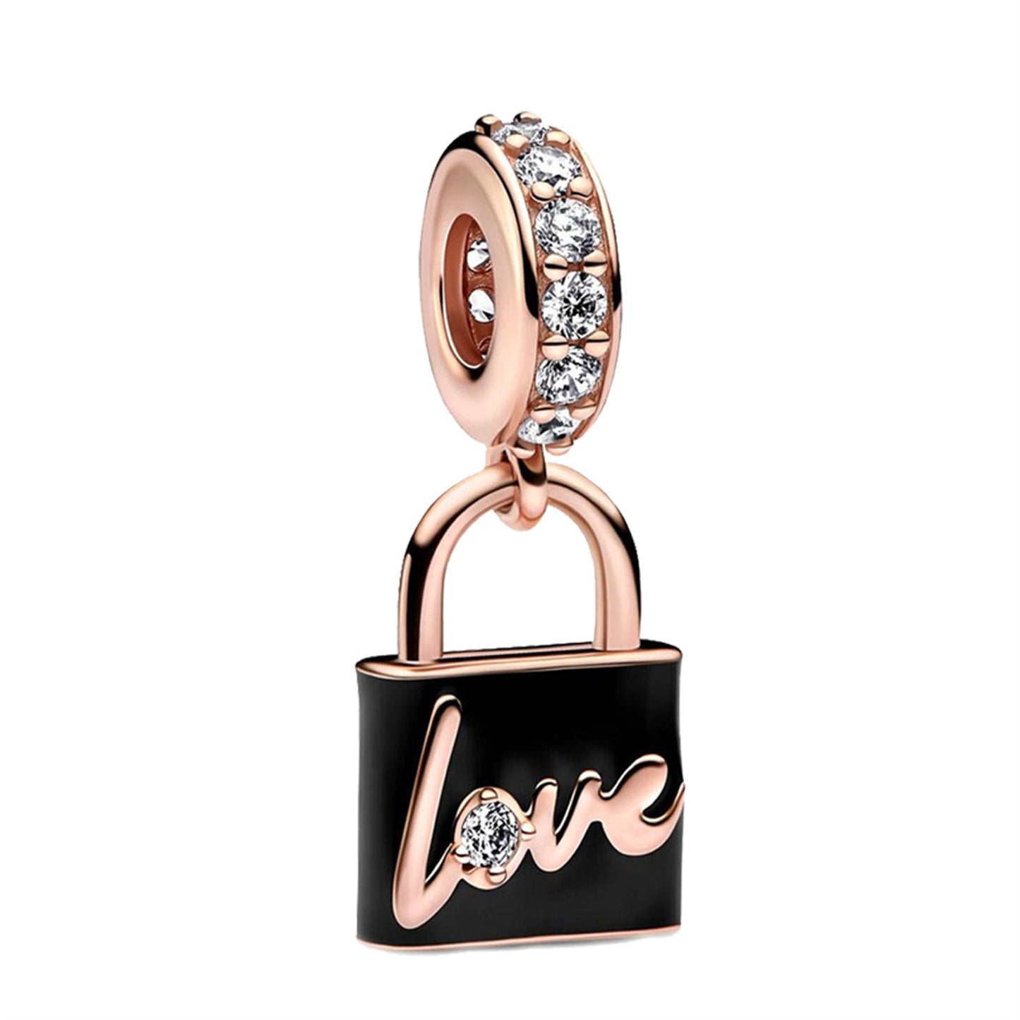 S925 Sterling Silver Rose Gold Lollipop Pendant Series Charm