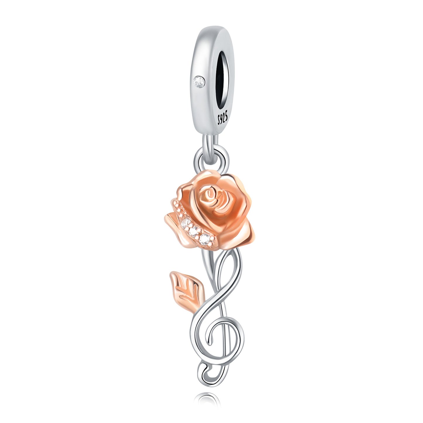 925 Sterling Silver Exquisite Flowers Tulip Pendant Series Charm
