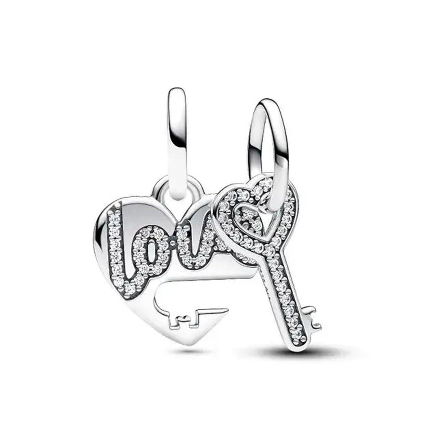 S925 Sterling Silver Wing Heart Pendant Series Charm