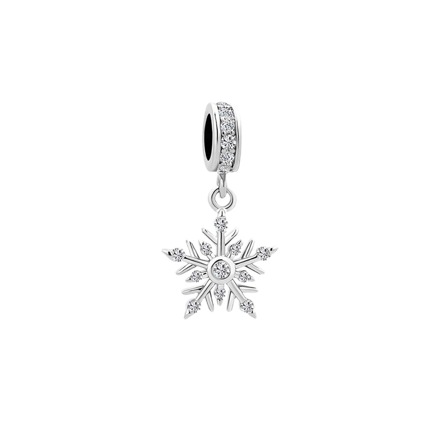S925 Sterling Silver Christmas Anchor Pendant Series Charm