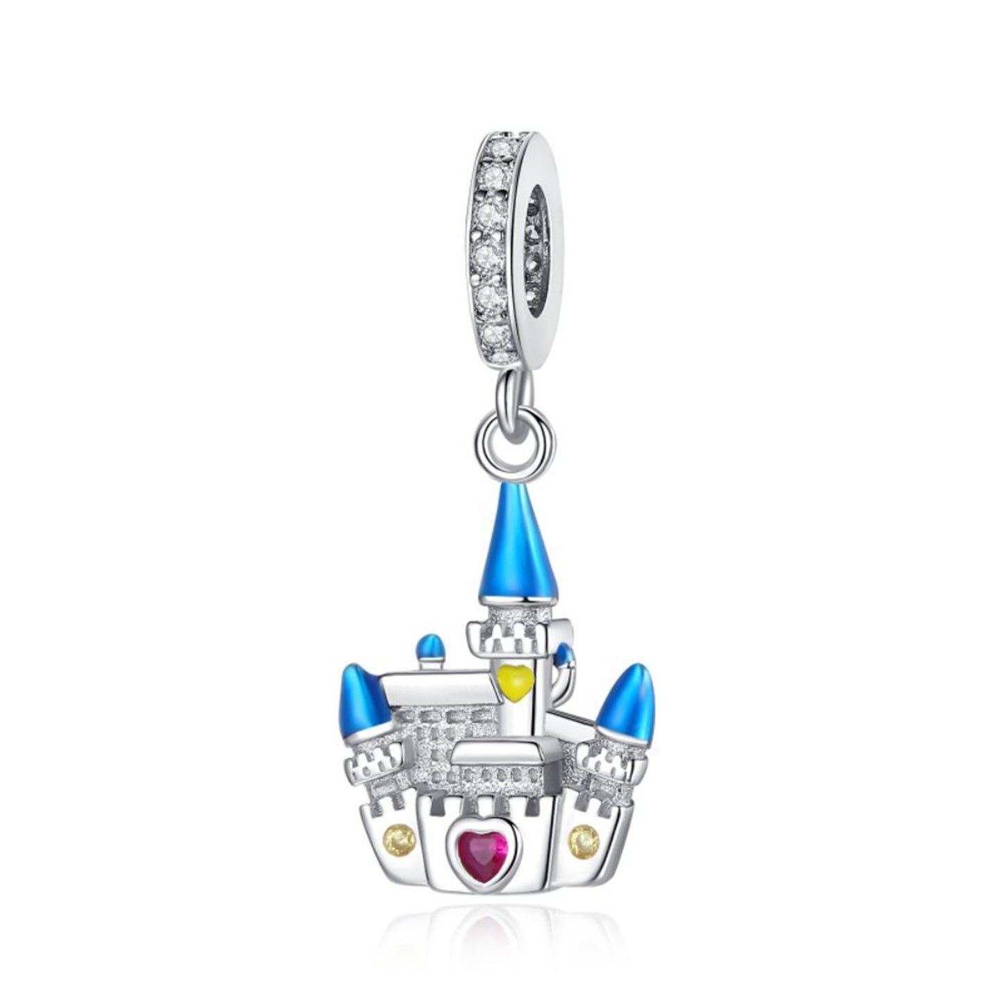 S925 Sterling Silver Exquisite Castle Pendant Series Charm