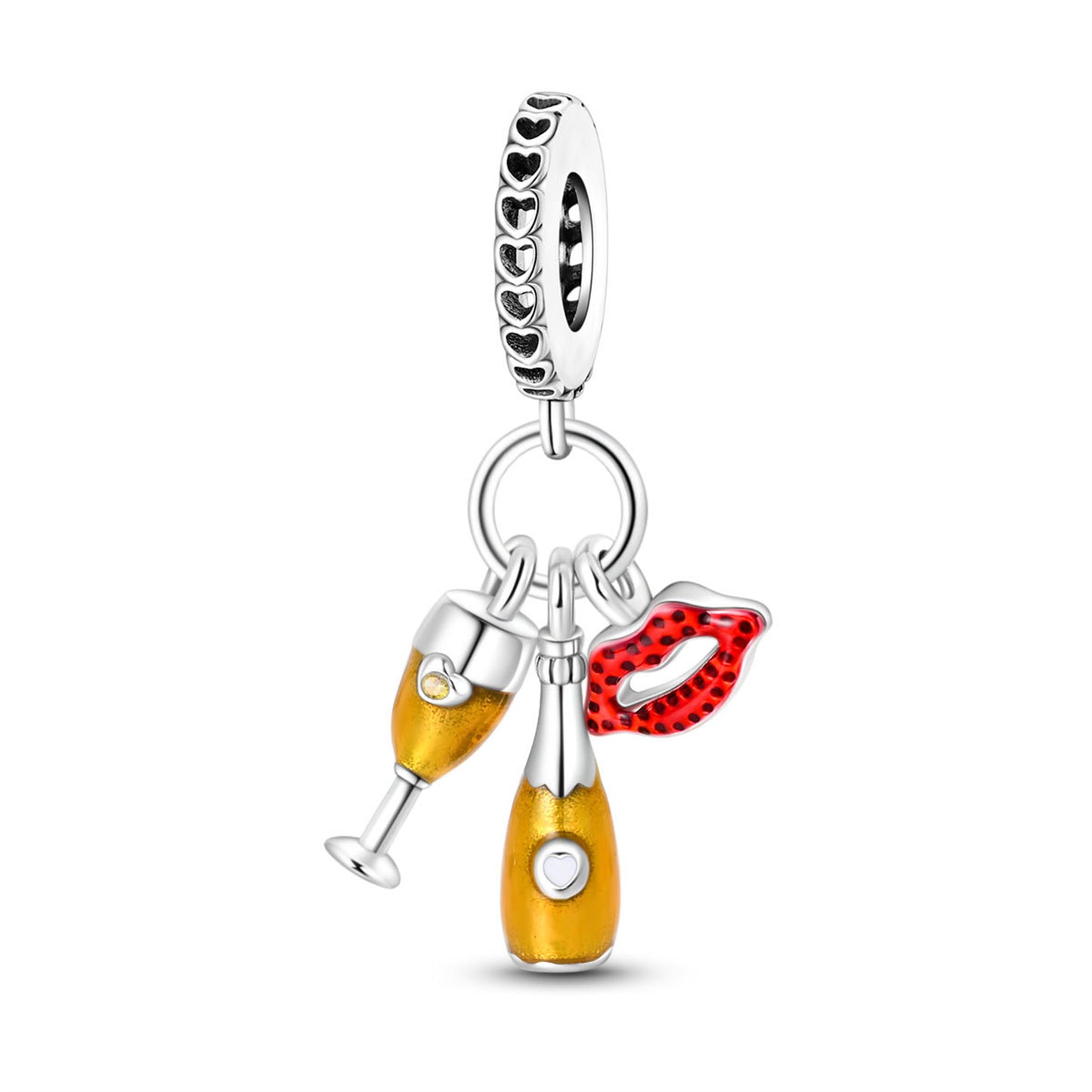925 Sterling Silver Beer Pendant Series Charm