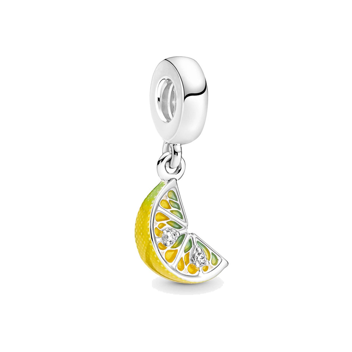S925 Sterling Silver Fruit Pomegranate Beaded Series Charm