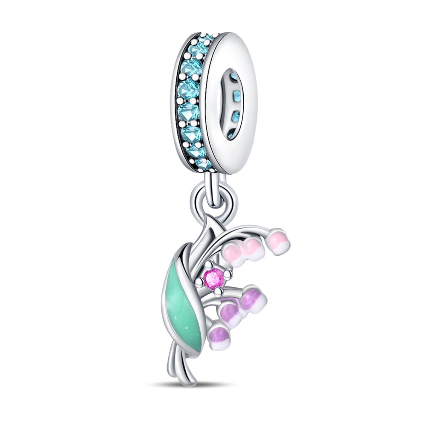 925 Sterling Silver Shiny Dragonfly Pendant Series Charm