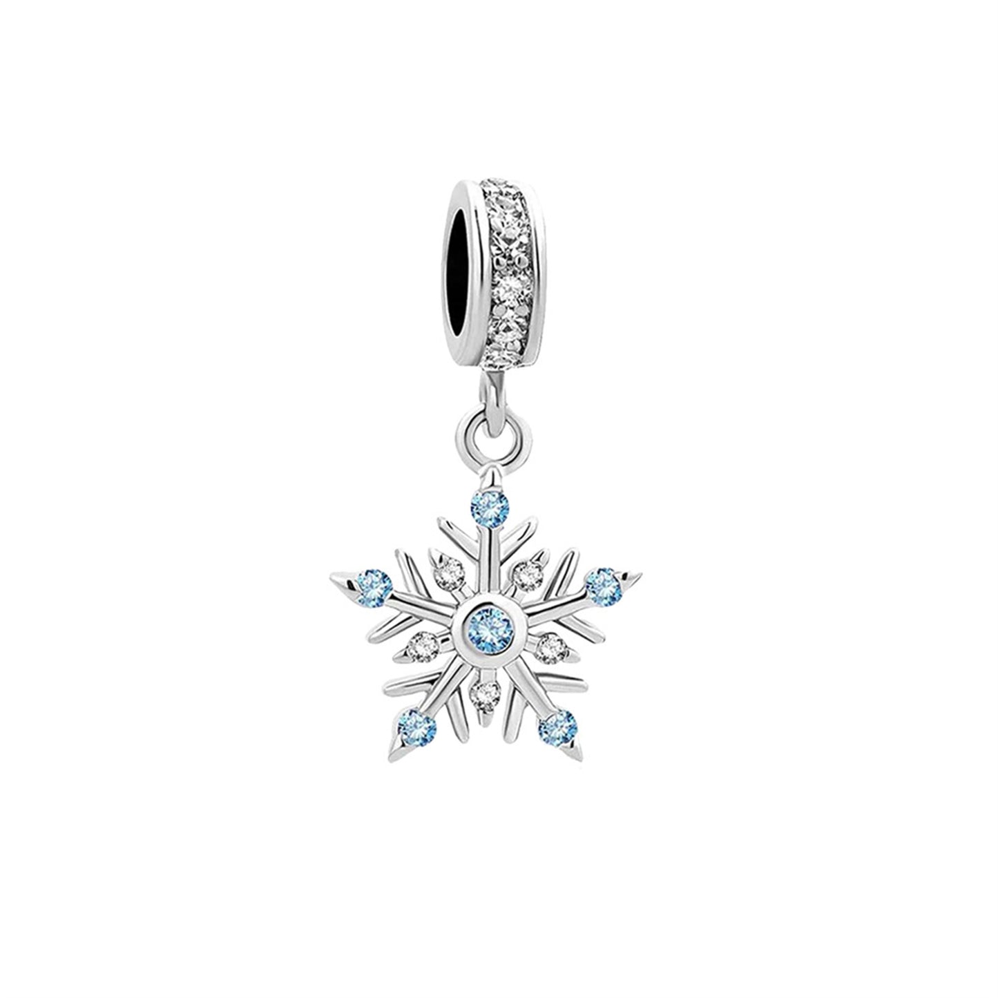 S925 Sterling Silver Christmas Anchor Pendant Series Charm