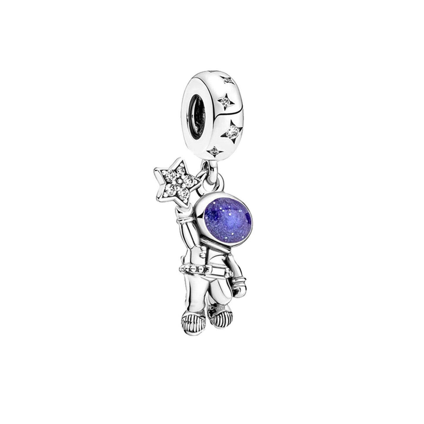 S925 Sterling Silver Christmas Anchor Pendant Series Charm