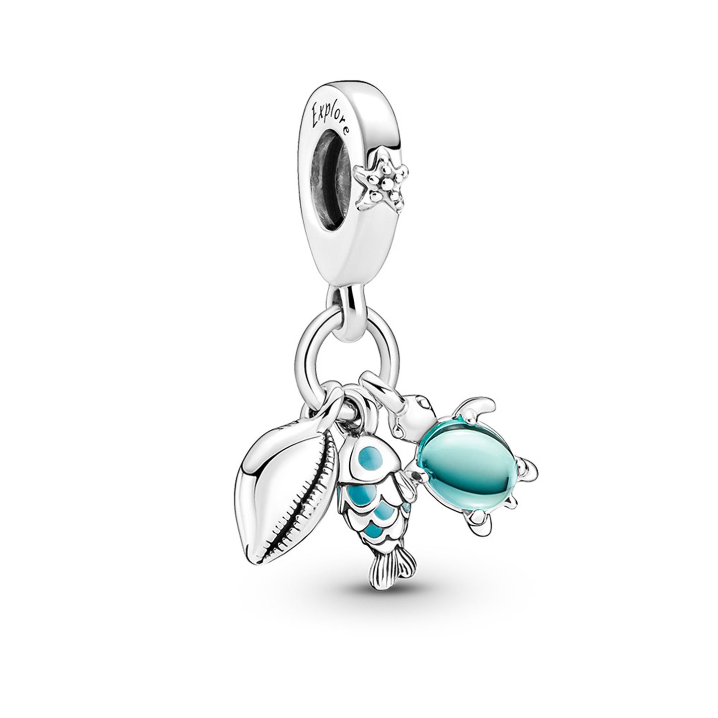 S925 Sterling Silver Cute Ocean Pendant Series Charm