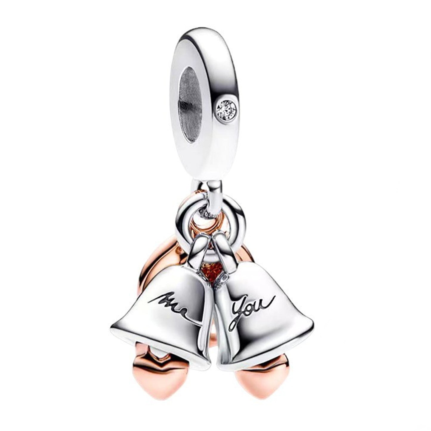 S925 Sterling Silver Rose Gold Lollipop Pendant Series Charm