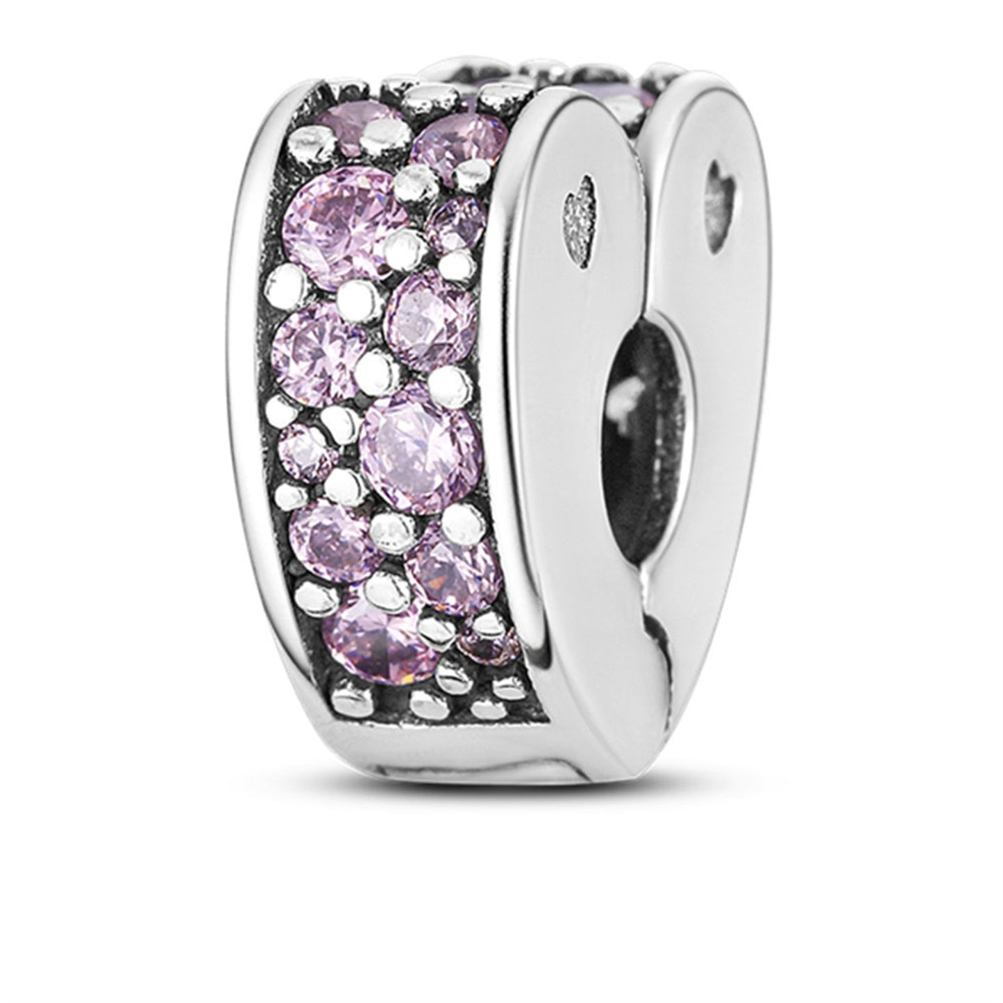 S925 Sterling Silver Popular Positioning Button Beaded Series Charm