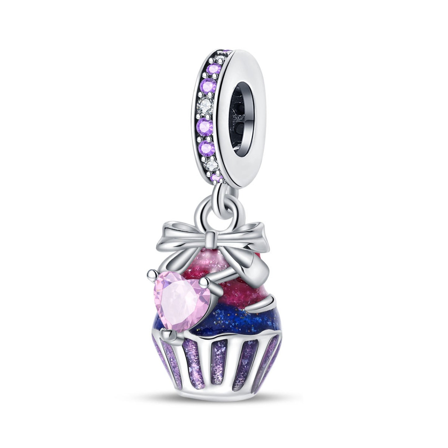 925 Sterling Silver Coffee Candy Pendant Series Charm