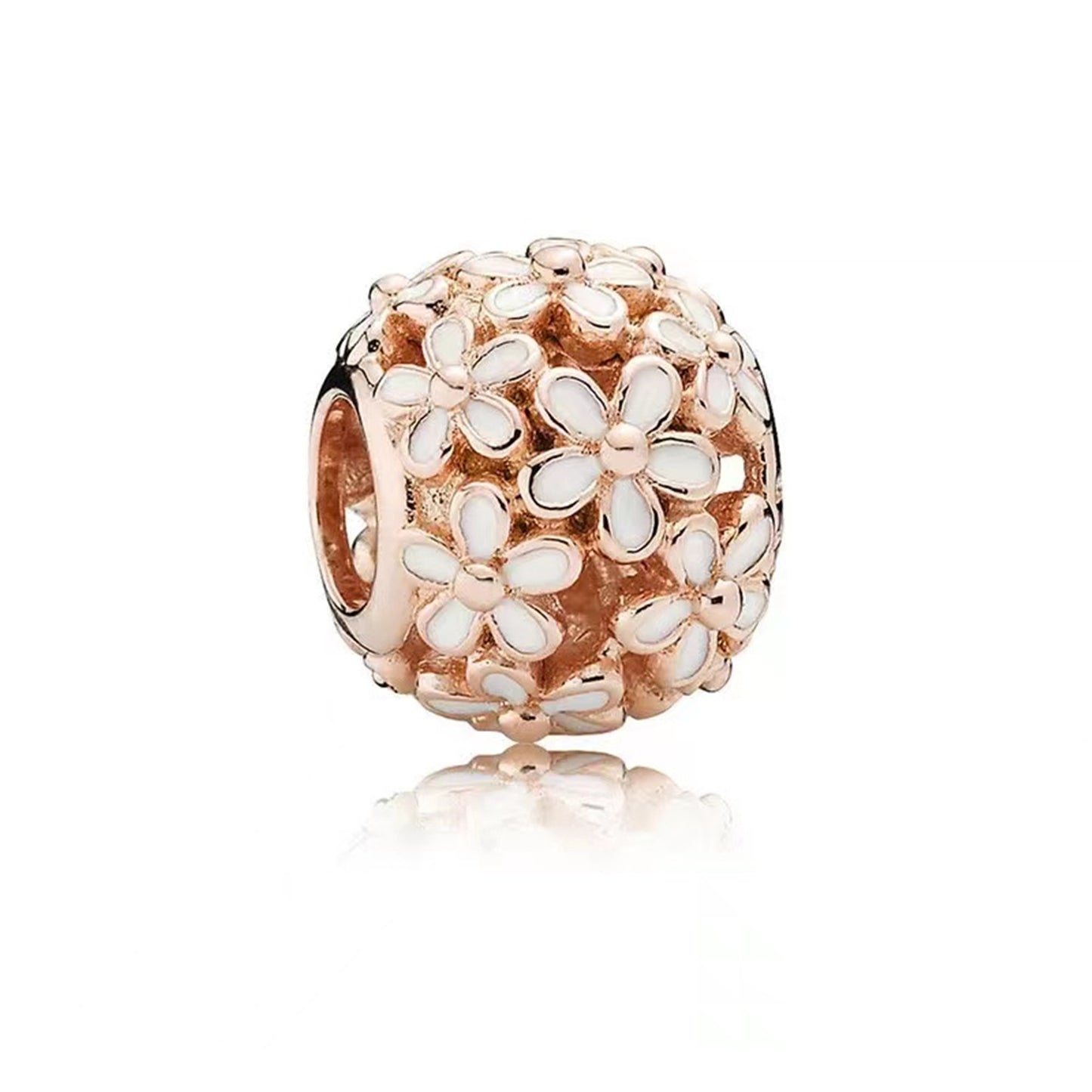 Rose Gold Series Summer Flowers Charms