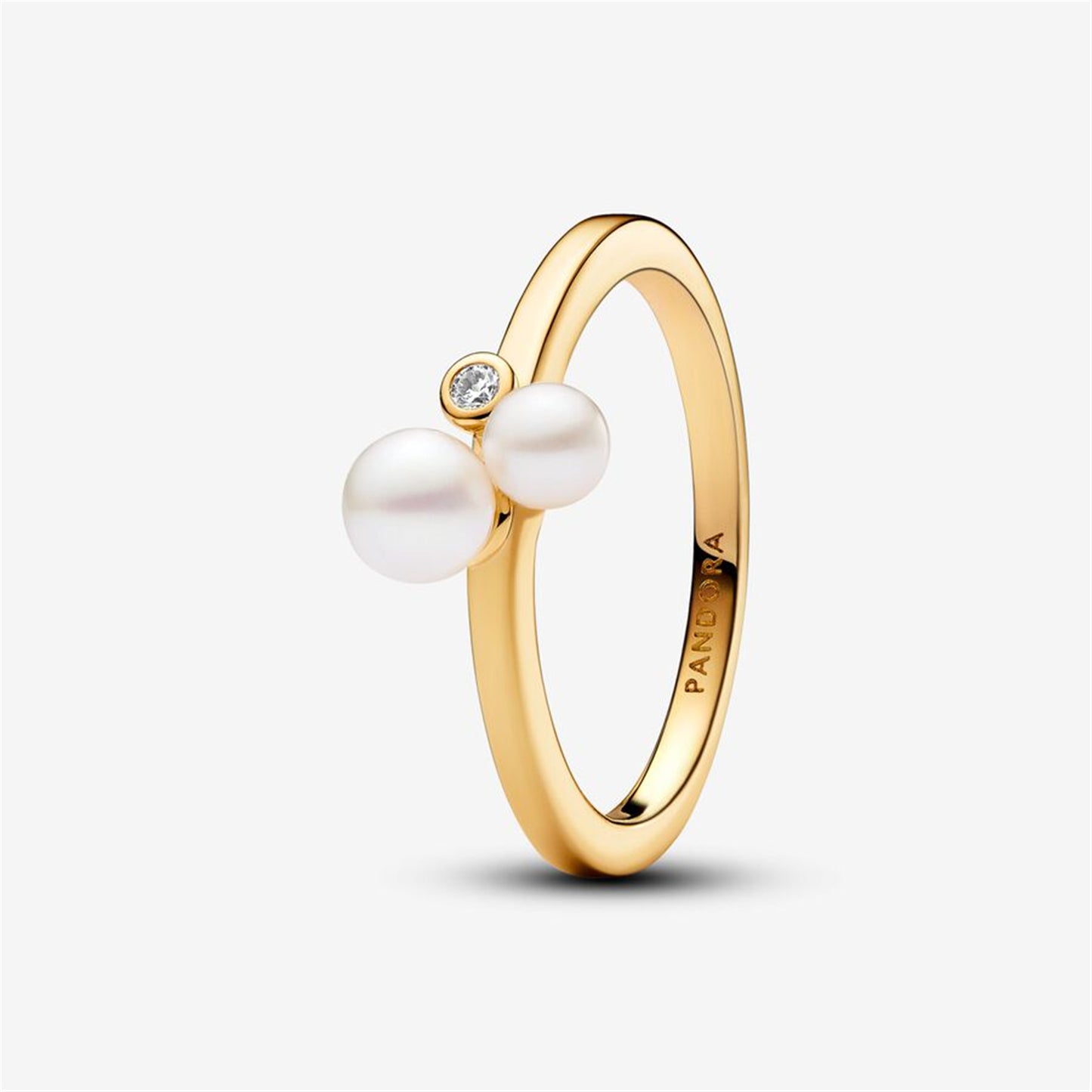 S925 Sterling Silver Duo Treated Freshwater Cultured Pearls Ring
