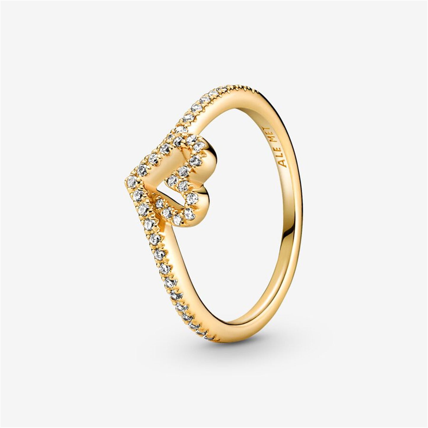 S925 Sterling Silver Timeless Wish Sparkling Heart Ring