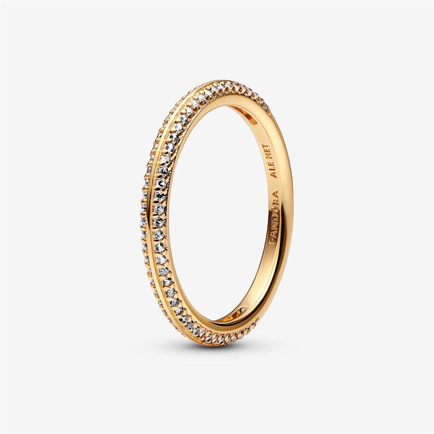 S925 Sterling Silver ME Pavé Ring