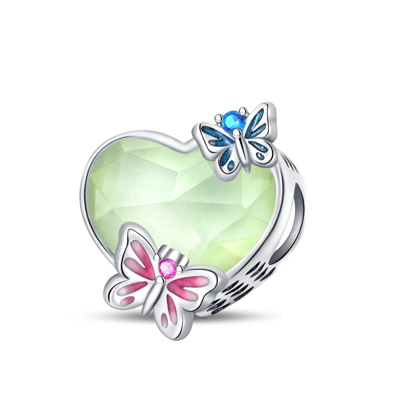 925 Sterling Silver Shiny Dragonfly Pendant Series Charm