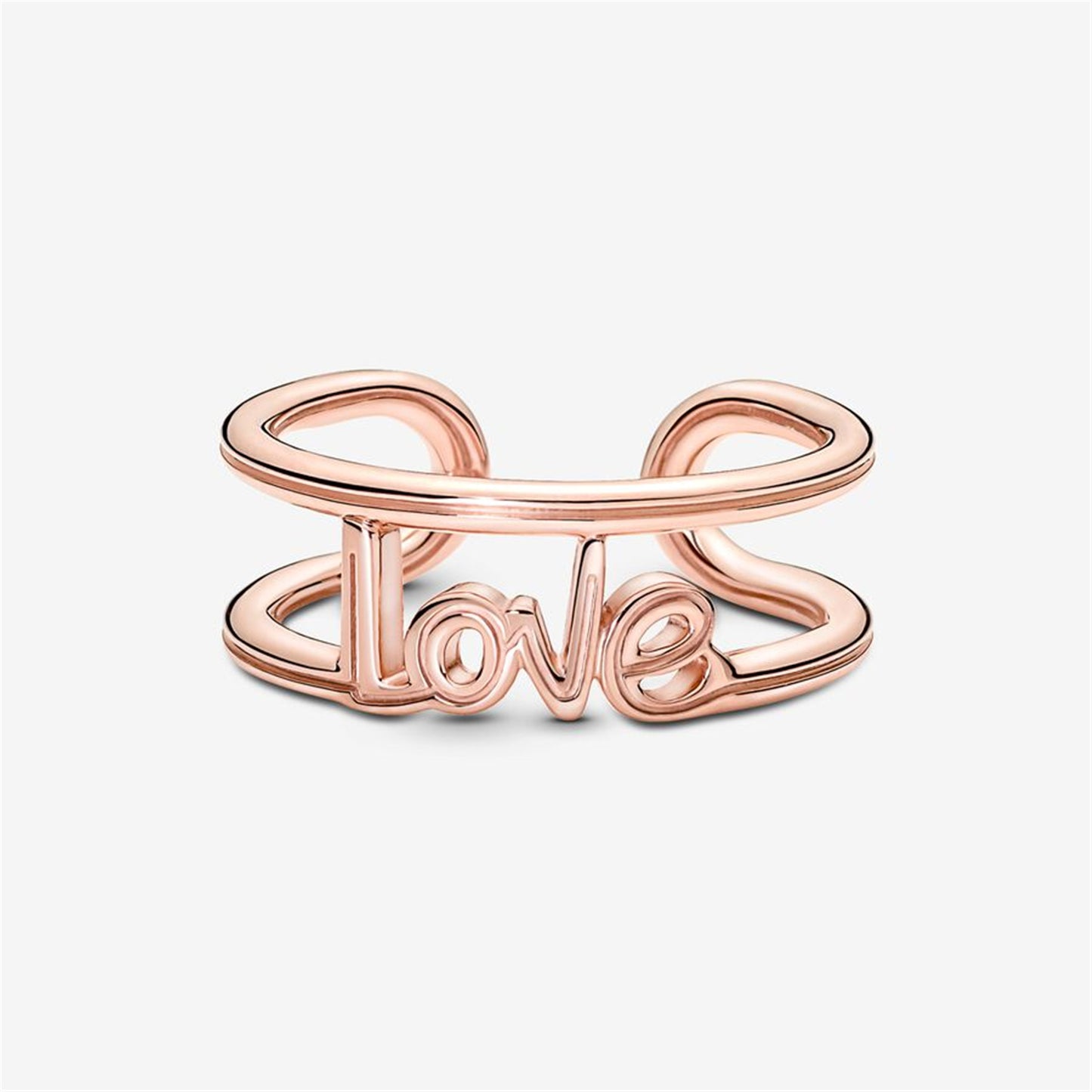 S925 Sterling Silver ME Love Open Ring