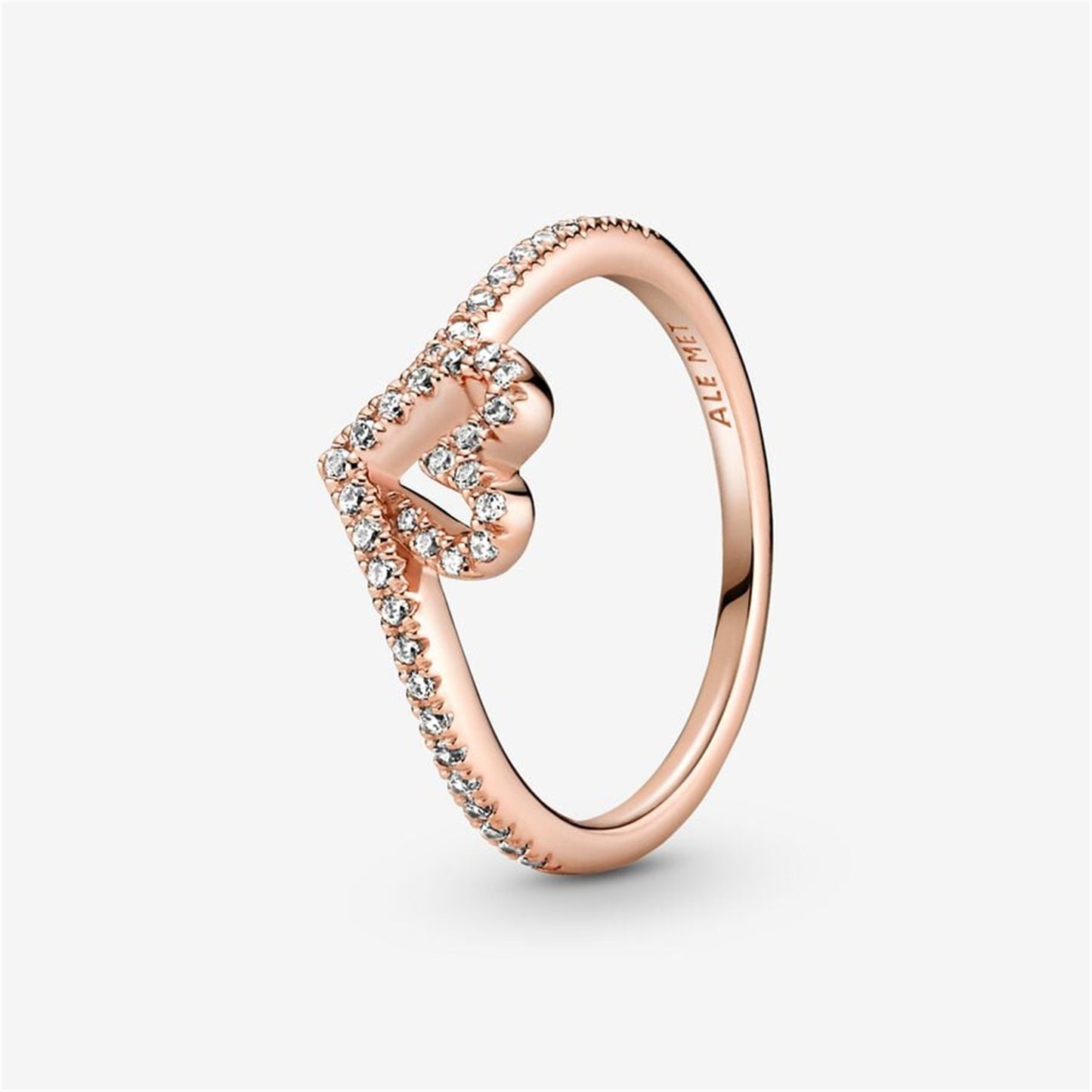 S925 Sterling Silver Timeless Wish Sparkling Heart Ring