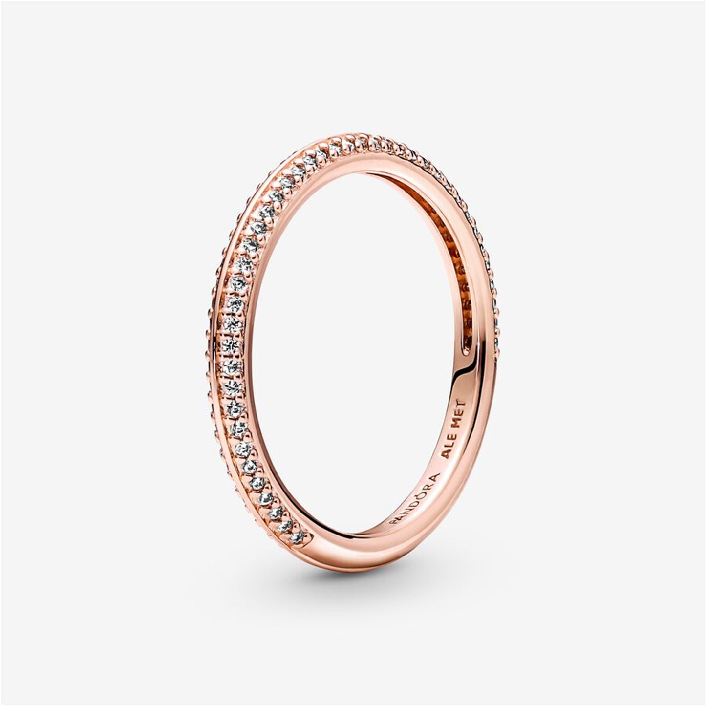 S925 Sterling Silver ME Pavé Ring