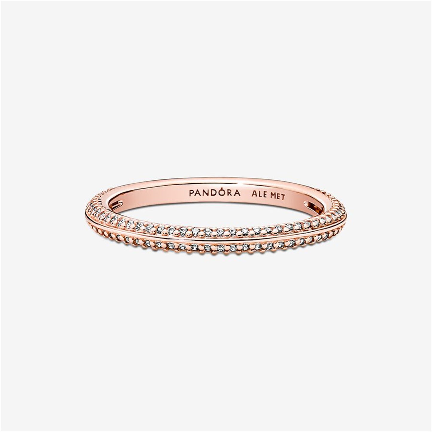 S925 Sterling Silver ME Pavé Ring