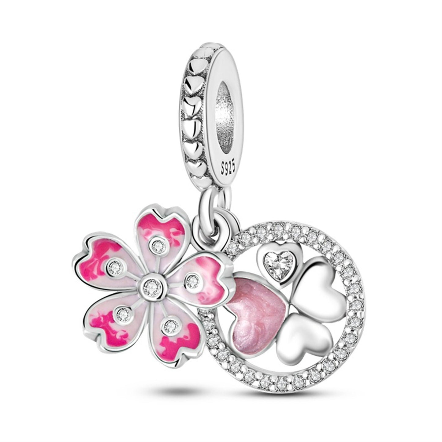 925 Sterling Silver Plant Daisy Avocado Pendant Series Charm