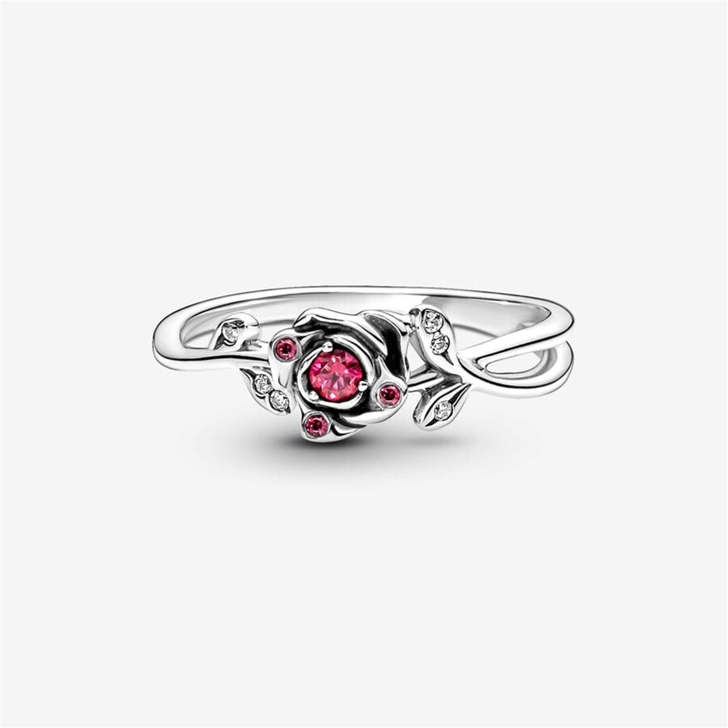S925 Sterling Silver Beauty and the Beast Rose Ring