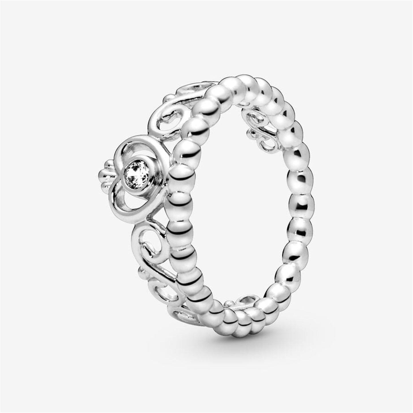 S925 Sterling Silver Princess Tiara Crown Ring