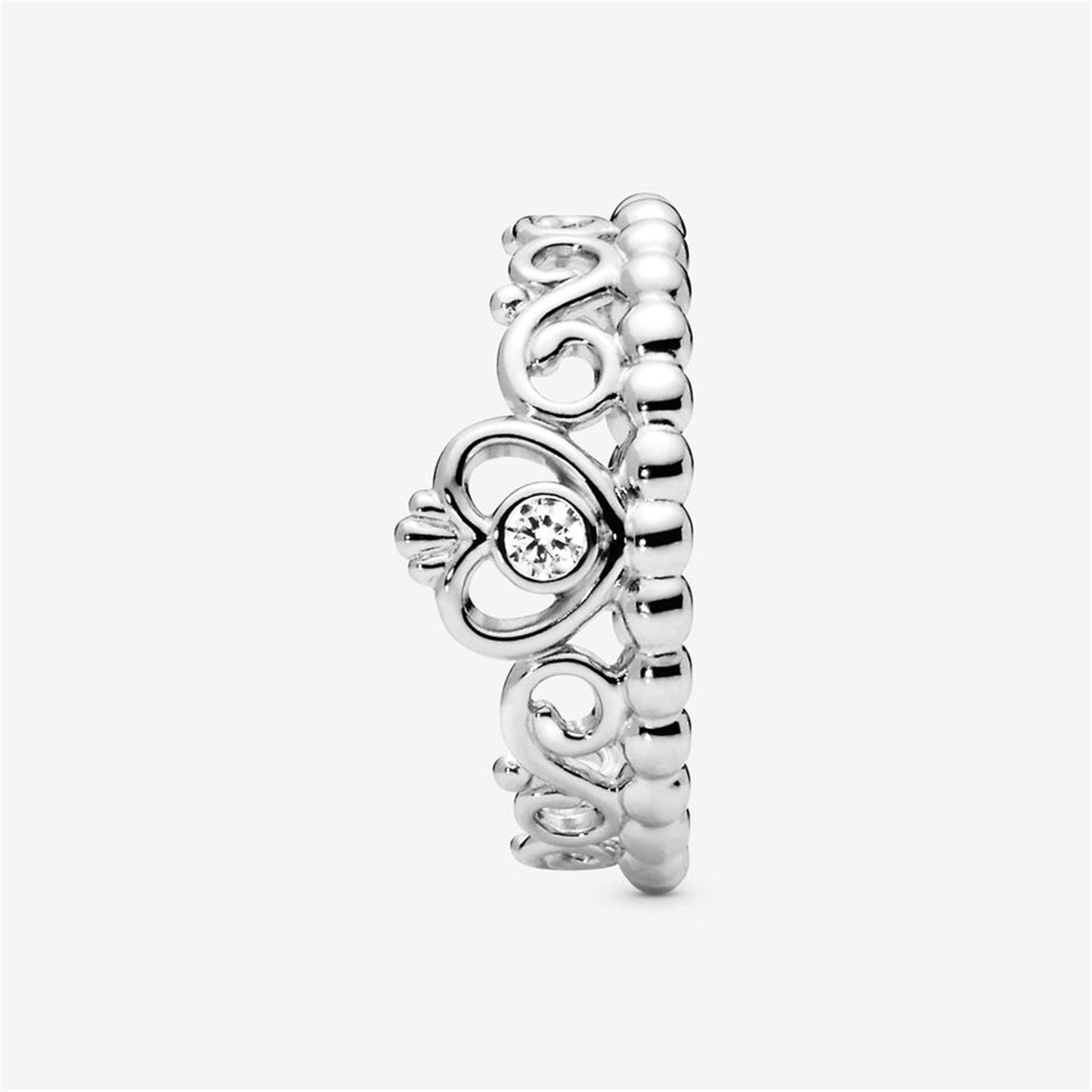 S925 Sterling Silver Princess Tiara Crown Ring