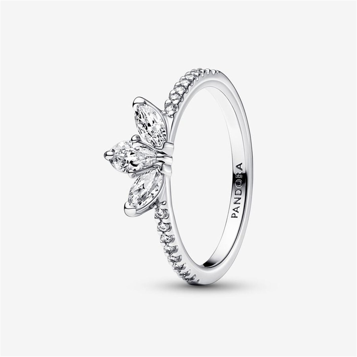 S925 sterling silver Sparkling Herbarium Cluster Ring