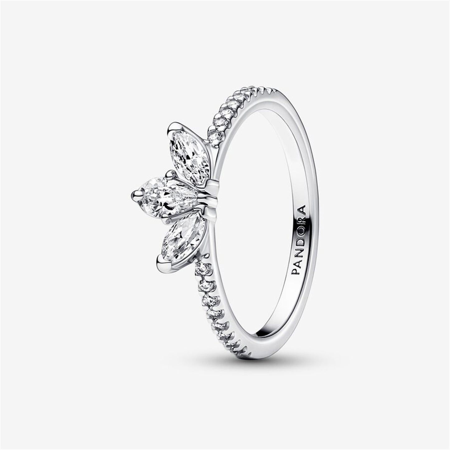 S925 Sterling Silver Sparkling Herbarium Cluster Ring