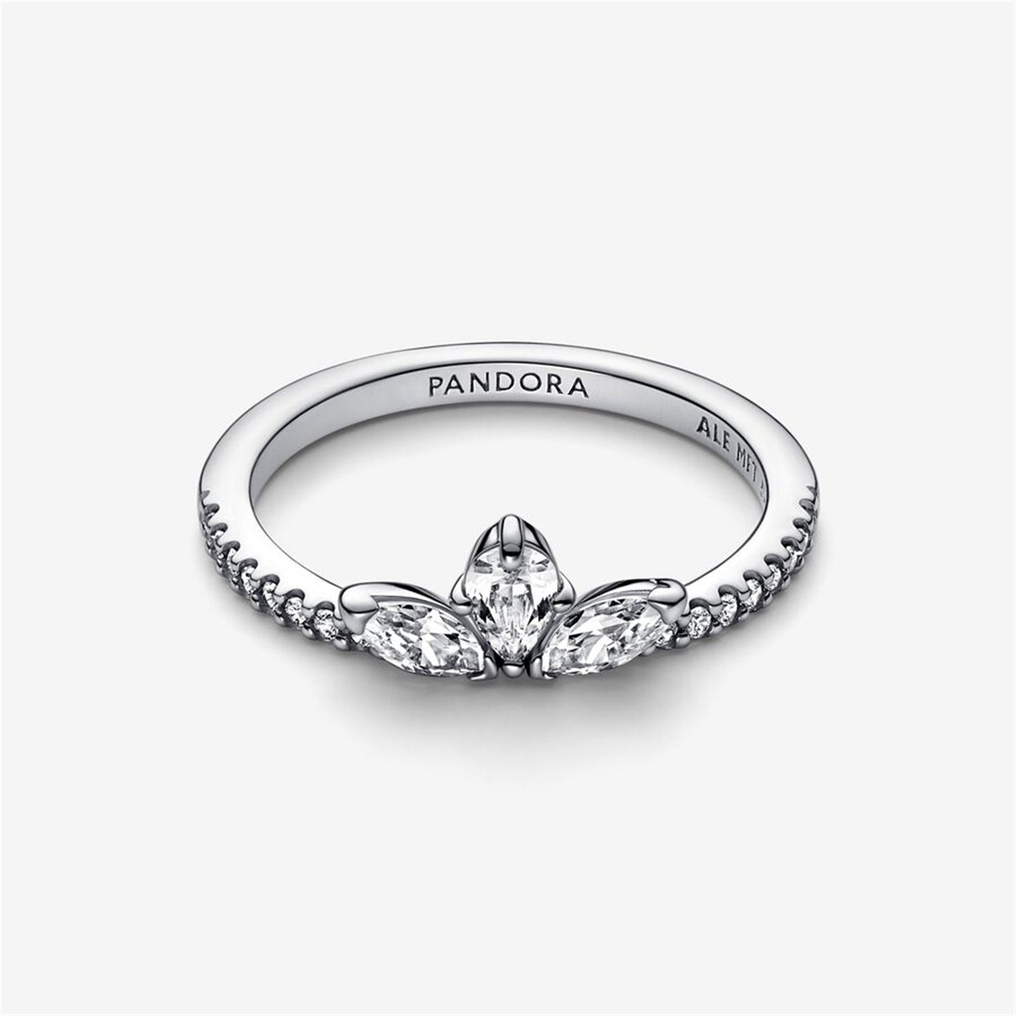 S925 Sterling Silver Sparkling Herbarium Cluster Ring