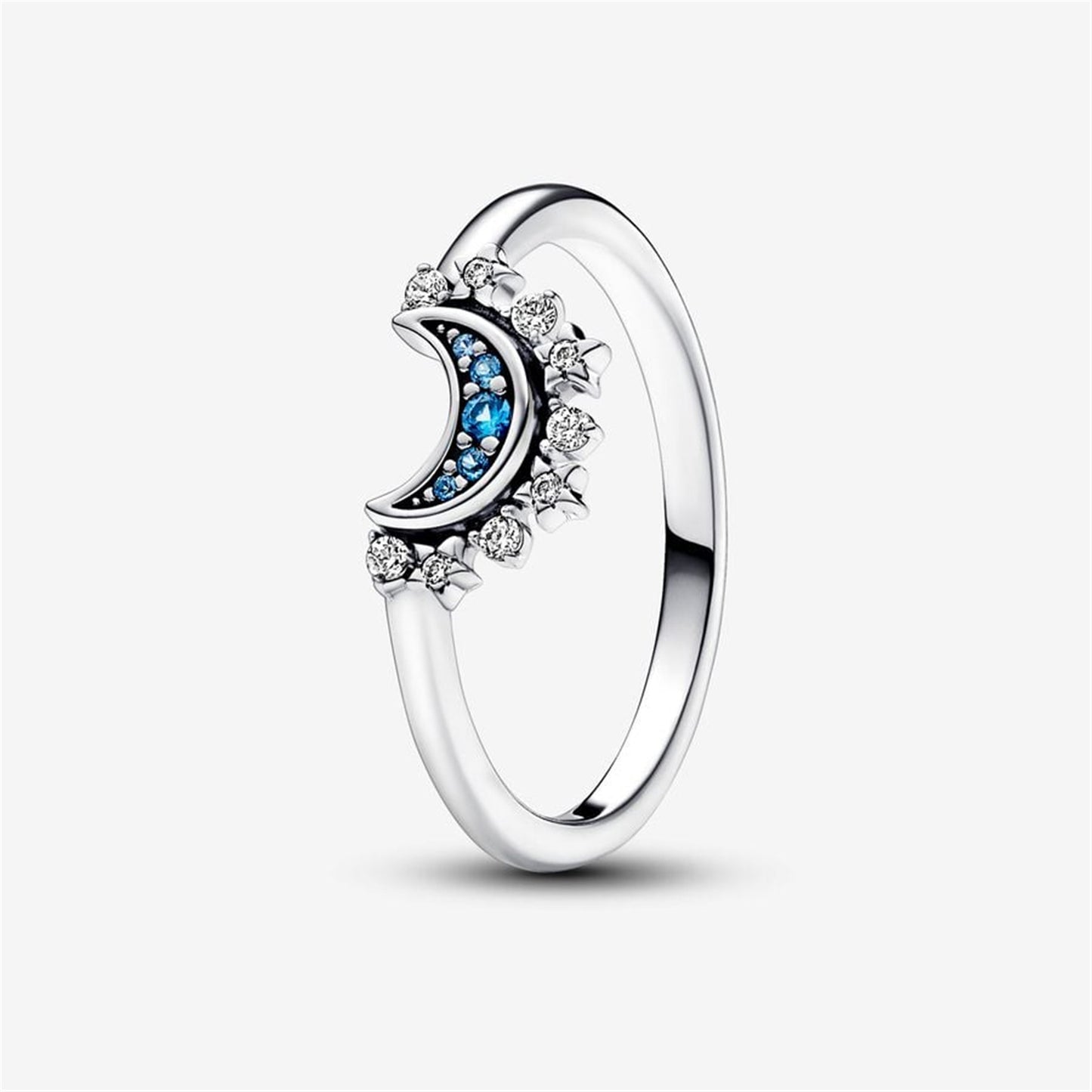 S925 Sterling Silver Celestial Sun & Moon Ring Set