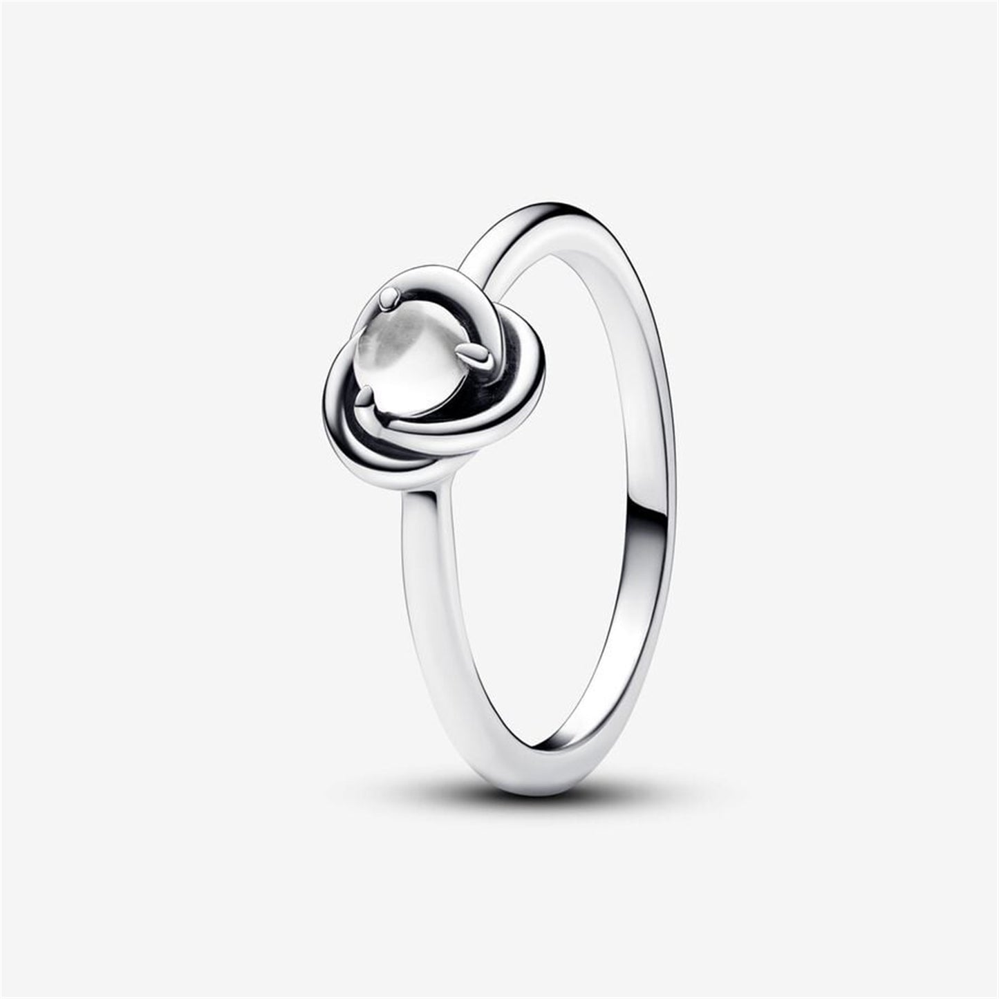 S925 Sterling silver Eternal round birthstone ring