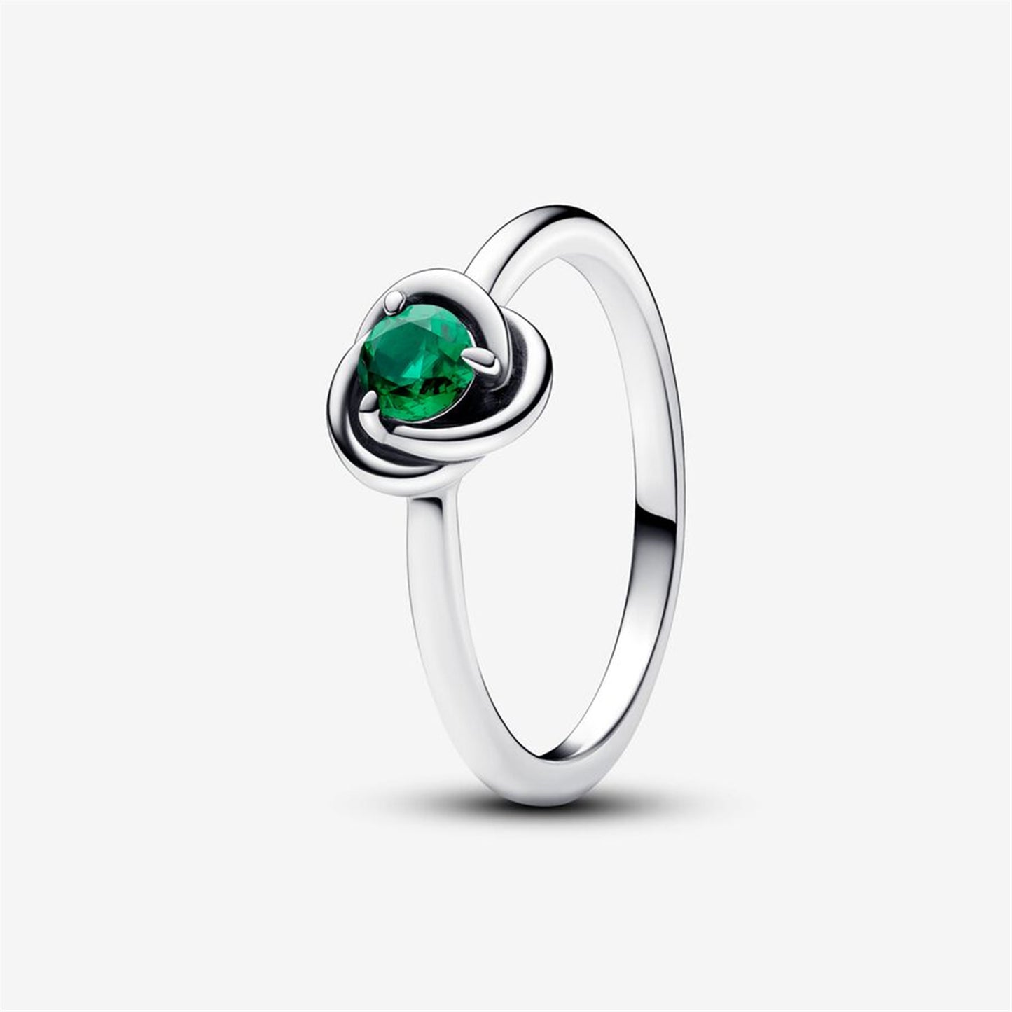 S925 Sterling silver Eternal round birthstone ring