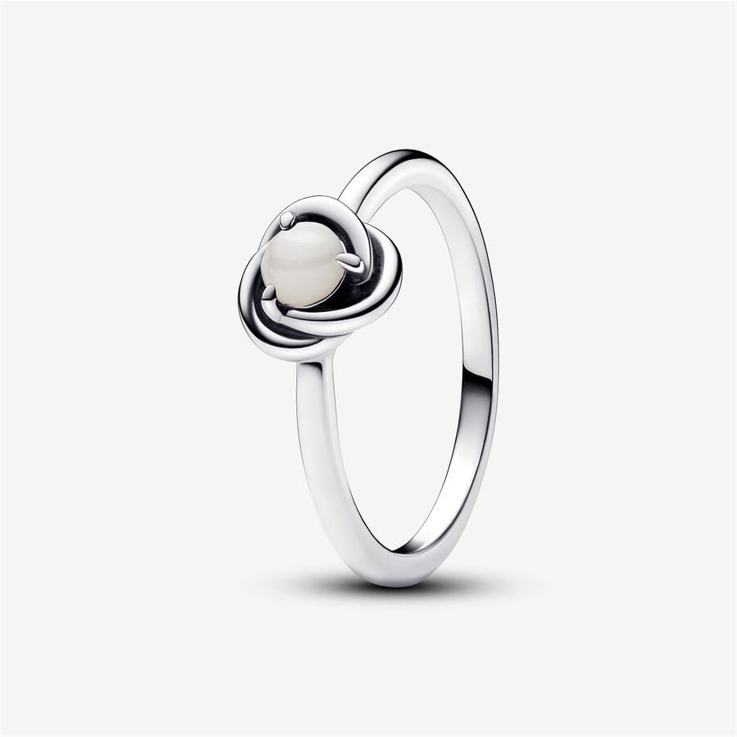 S925 Sterling silver Eternal round birthstone ring