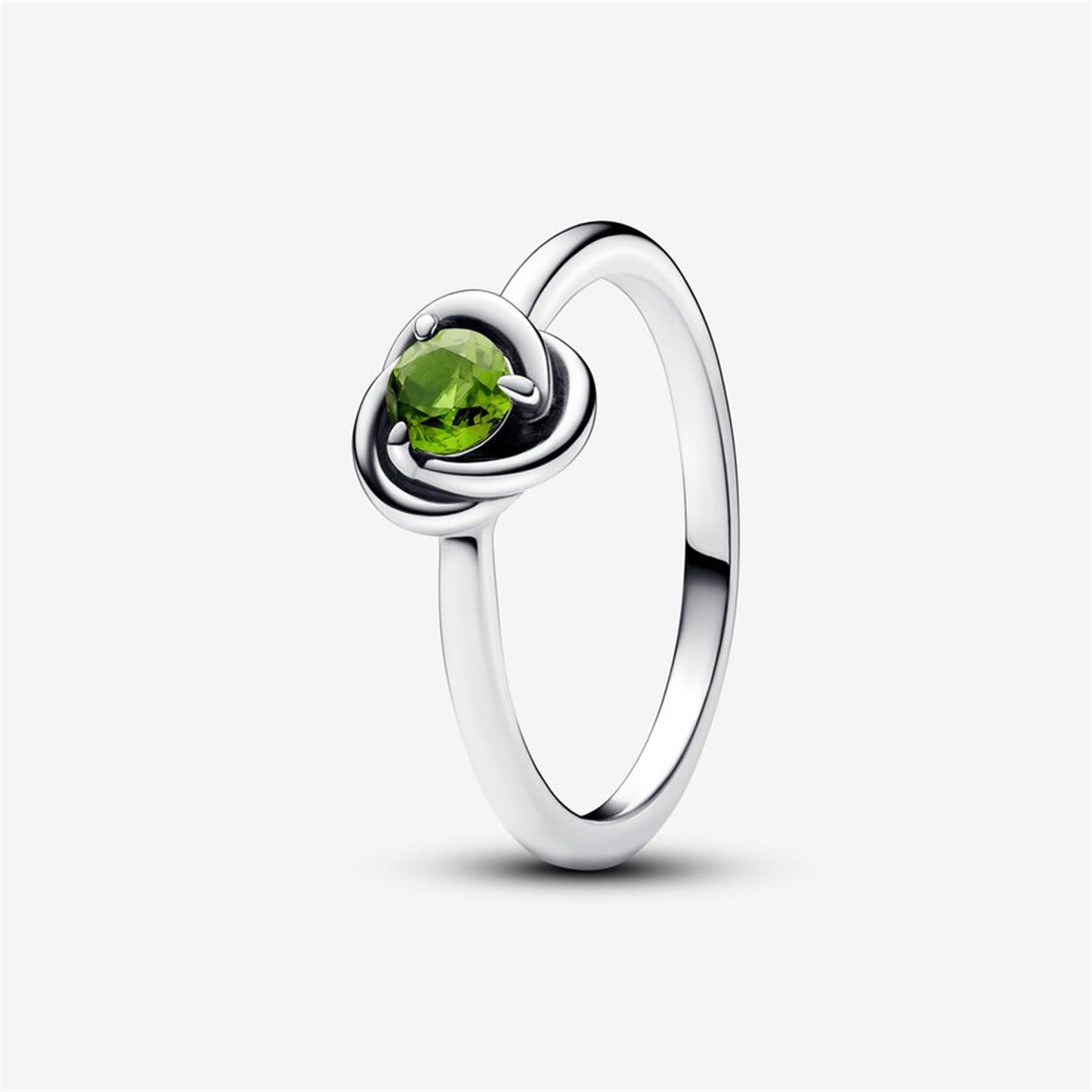 S925 Sterling silver Eternal round birthstone ring