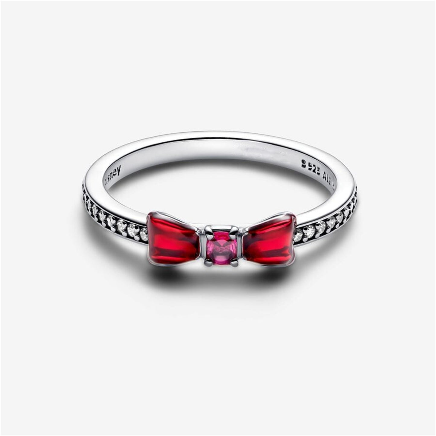 S925 Sterling Silver Princess Snow White Bow Ring