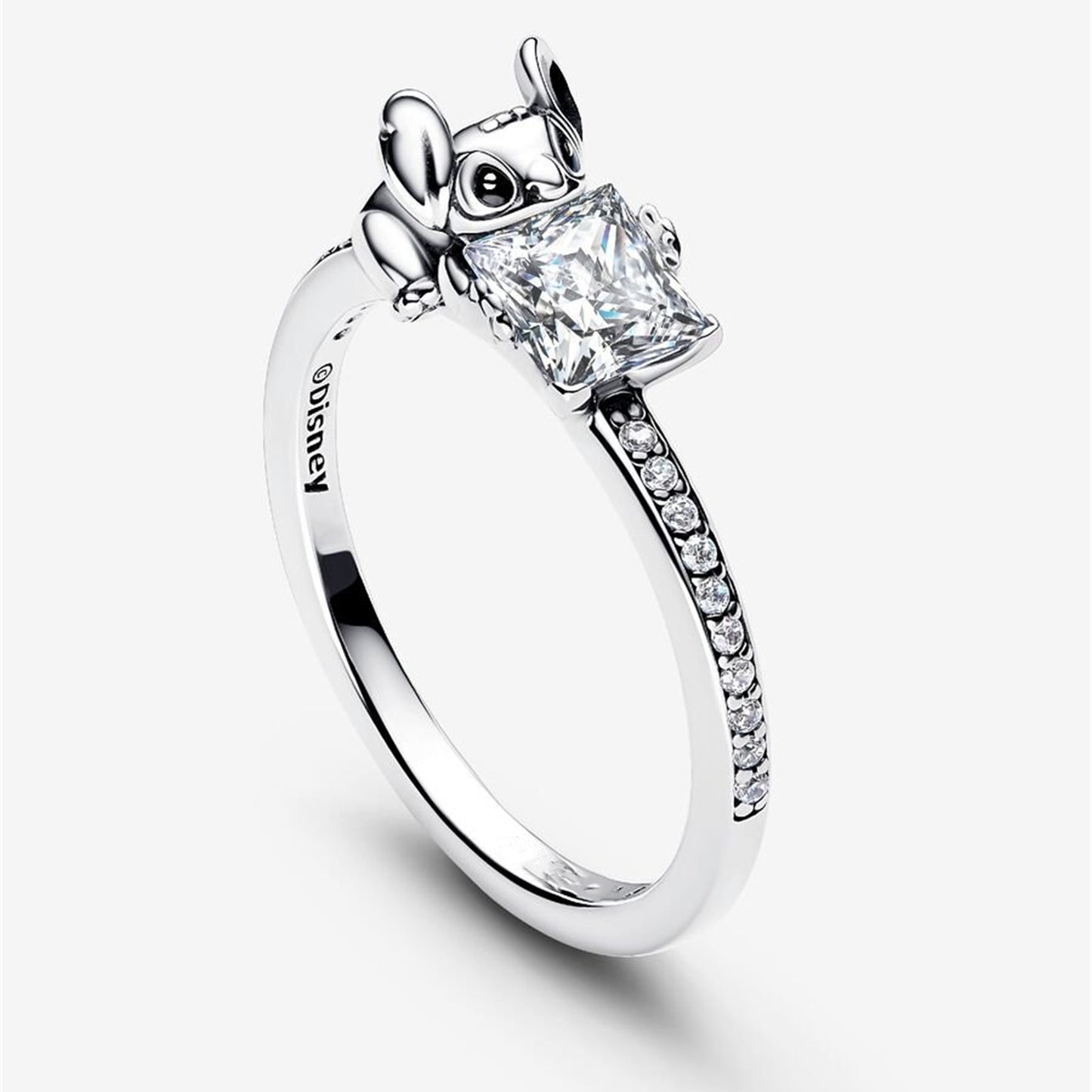 S925 Sterling Silver Stitch & Stone Ring