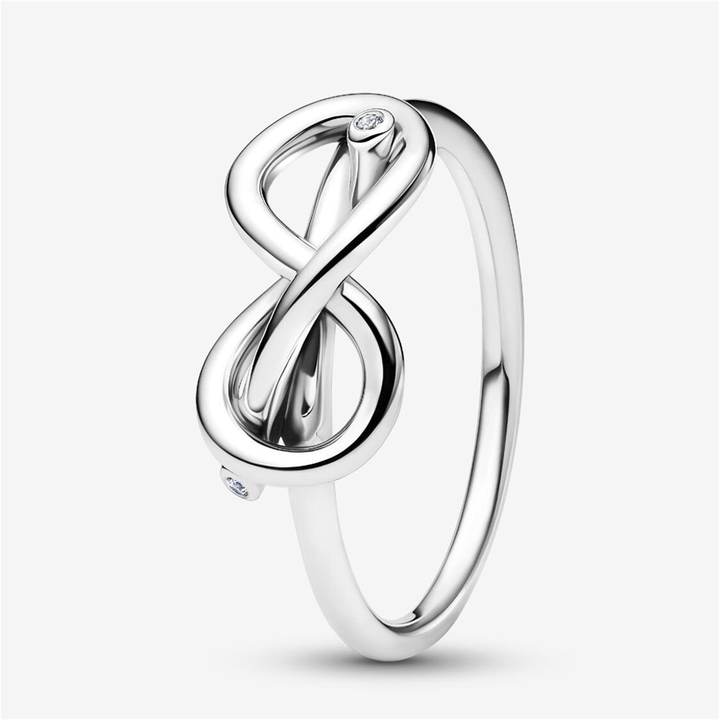 S925 Sterling Silver Infinity Knot Ring