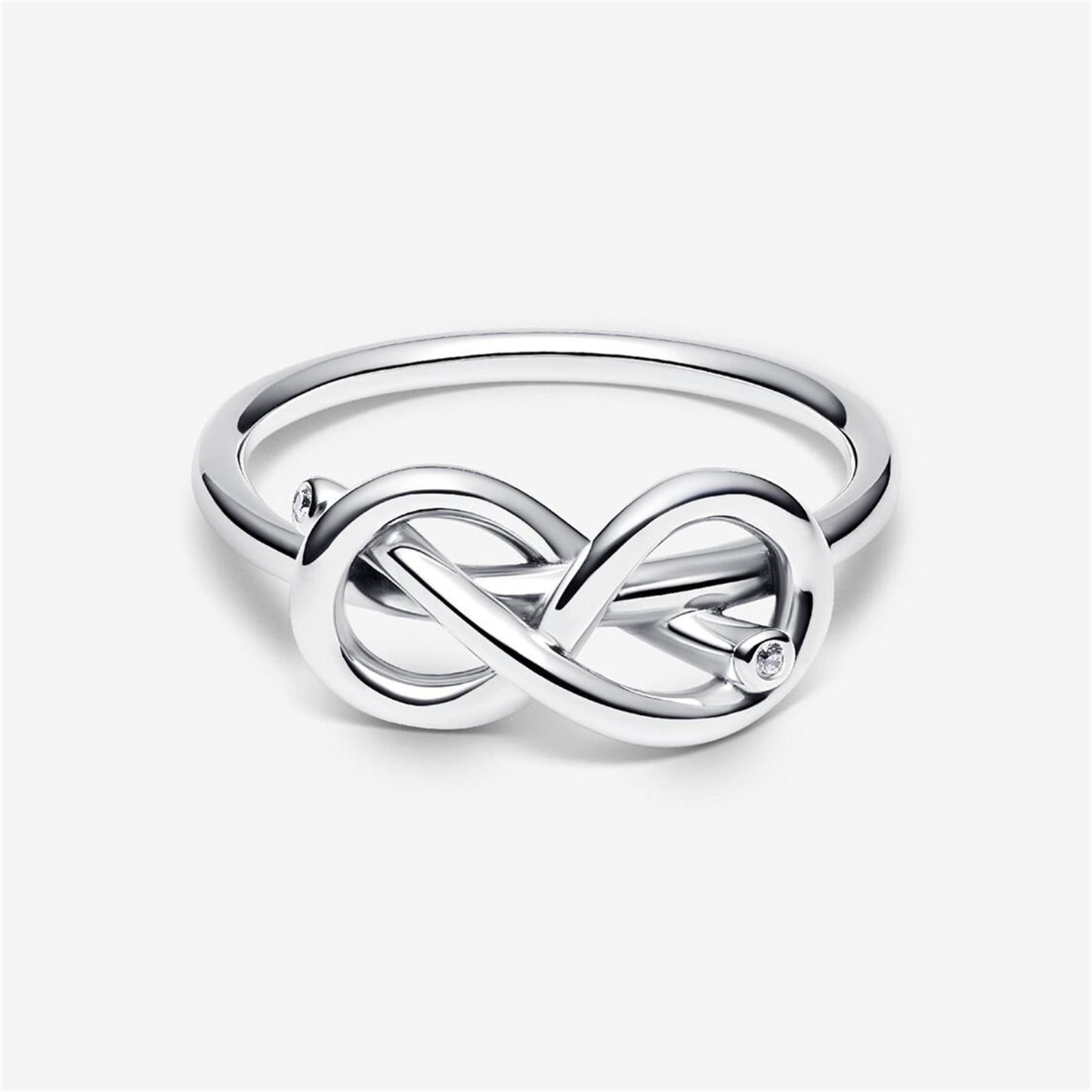 S925 Sterling Silver Infinity Knot Ring